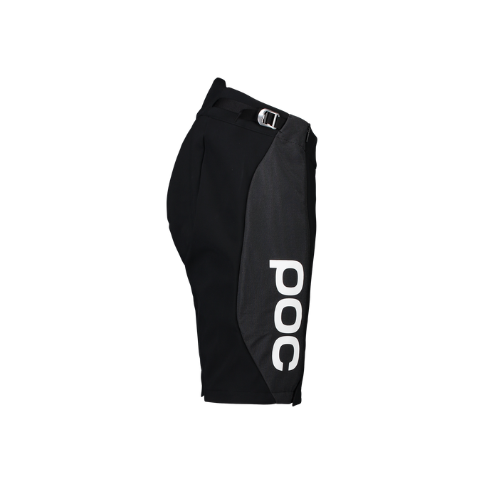Pantaloni Scurți cu Elastic POC Race Shorts Uranium Black - 2025/26