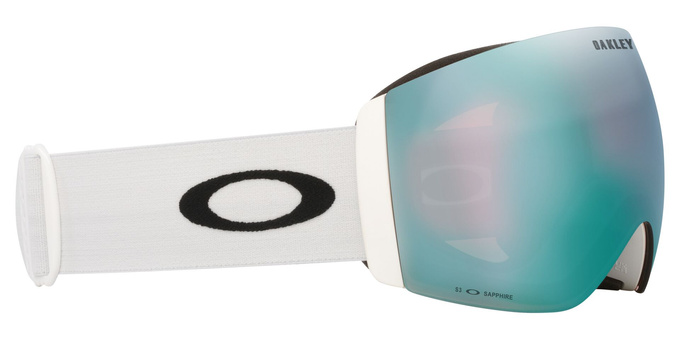Ochelari de schi Oakley Flight Deck Pro L Matte White/Prizm Snow Sapphire Iridium + Additional lens Prizm Snow Iced Iridium - 2025/26