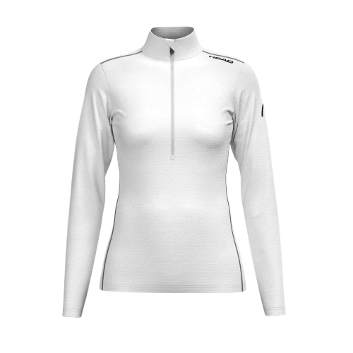 Tricoul cu glugă HEAD Race Midlayer Women White - 2025/26