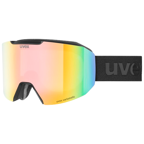 Uvex Evidnt ATTRACT V Black Matt/Mirror Rainbow + spare lens - 2025/26