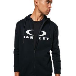 Hanorac Oakley Bark FZ Hoodie 2.0 Black/White