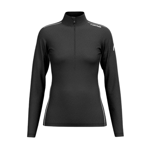 Tricoul cu glugă HEAD Race Midlayer Women Black - 2025/26