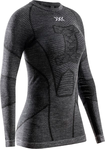Cămașă termică X-bionic Symbio Merino Shirt LS WMN Rhino Grey - 2024/25
