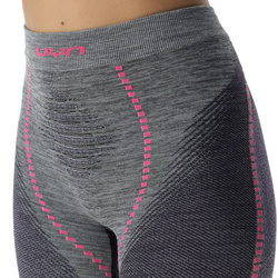 Pantaloni UYN Woman Ambityon UW Pant Long Melange Black Melange/Purple/Raspberry - 2024/25