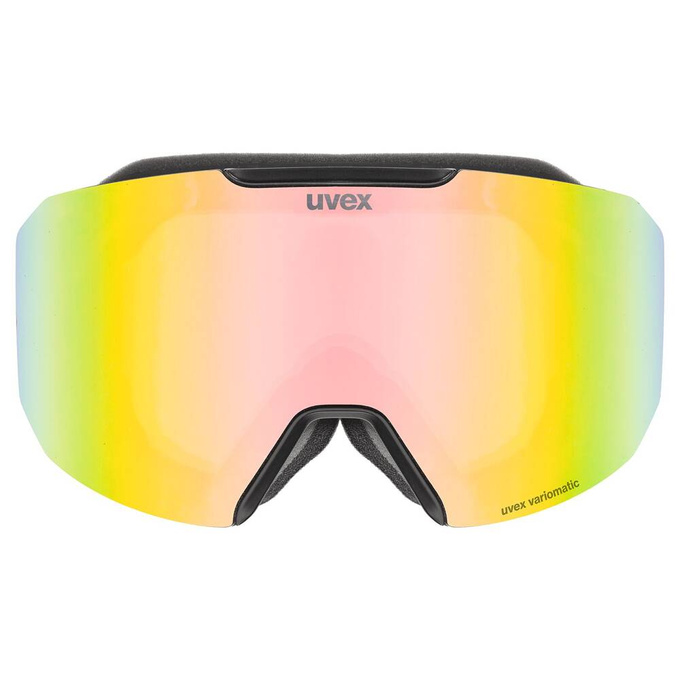 Uvex Evidnt ATTRACT Small V Black Matt/Mirror Rainbow + spare lens - 2025/26