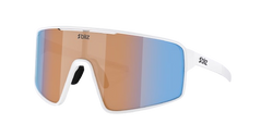 Ochelari de vedere BLIZ P001 Frame Matte White with N_O_N Coral/Orange Mirror Blue Lenses