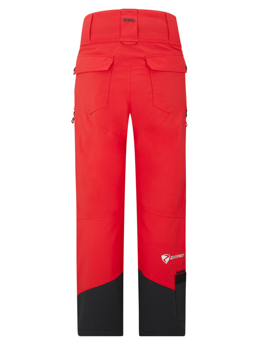 Pantaloni de schi Ziener RCE Coach Unisex Pants Red - 2025/26