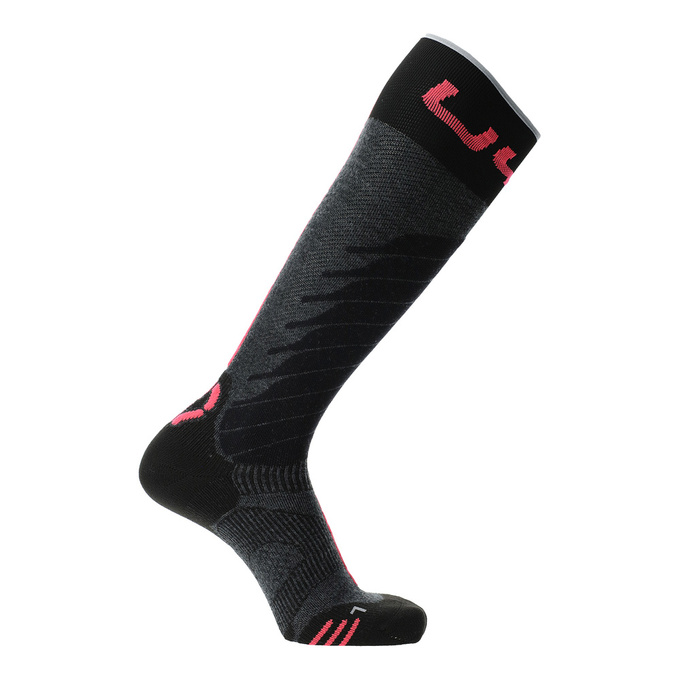 Șosete de schi UYN Woman Ski One Merino Anthracite/Pink - 2025/26