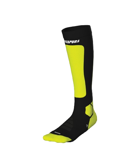 Șosete de schi Energiapura Heat Merino Socks Fluo Yellow/Black - 2024/25