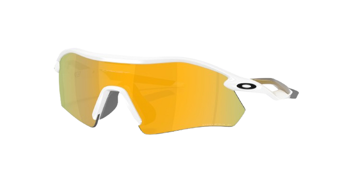 Ochelari Oakley Radar Plate Polished White/Gold Frame/Prizm 24K Polarized Lenses