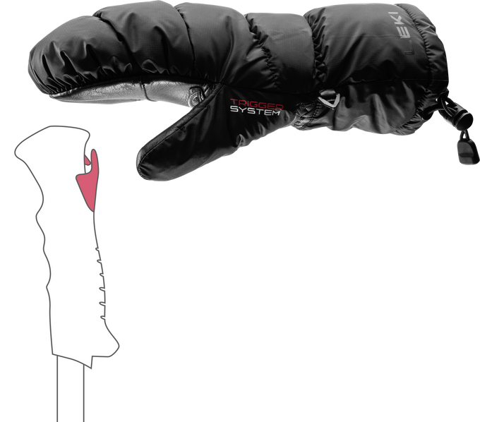 Mănușă LEKI Glace 3D Women Mitt Black - 2025/26