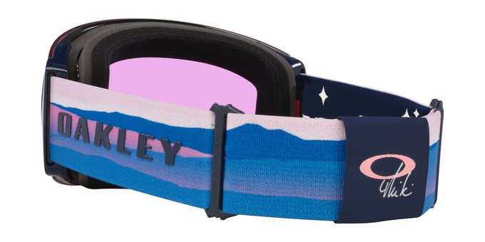 Ochelari de schi Oakley Flight Deck Pro L Mikaela Shiffrin Sig/Prizm Snow Iced Iridium + Additional lens Prizm Snow Sapphire Iridium - 2025/26