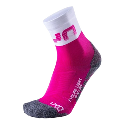 Sosete de Ciclism UYN Women Cycling Light Socks Pink/White