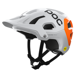 Cască de bicicletă POC Tectal Race MIPS NFC Hydrogen White/Fluorescent Orange AVIP