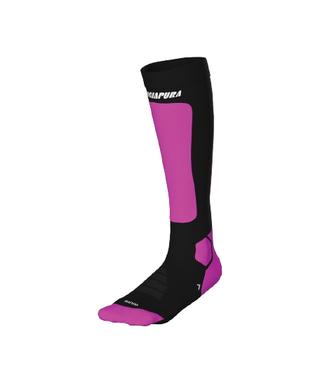 Șosete de schi Energiapura Heat Merino Socks Fluo Fuxia/Black - 2025/26