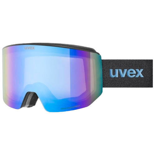 Uvex lace ATTRACT FM Black Matt/Mirror Blue + spare lens - 2025/26