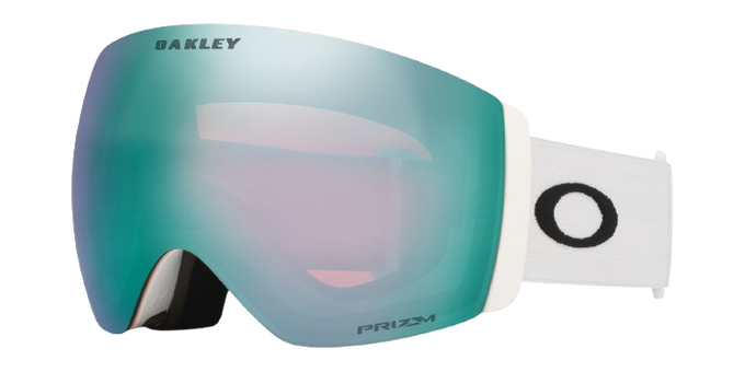 Ochelari de schi Oakley Flight Deck Pro L Matte White/Prizm Snow Sapphire Iridium + Additional lens Prizm Snow Iced Iridium - 2025/26
