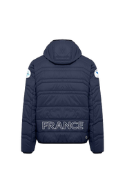 Geacă de puf pentru bărbați Colmar Replica Quilted Hoodie Jacket Navy/Rosso - 2025/26