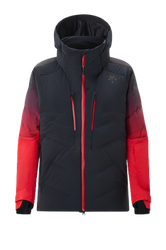 Jachetă izolată Descente Hybrid Down Jacket Black Electric Red - 2024/25