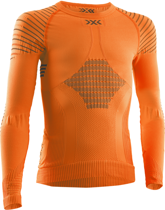 X-bionic Invent 4.0 Shirt LG SL JR Sunset Orange/Anthracite - 2024/25