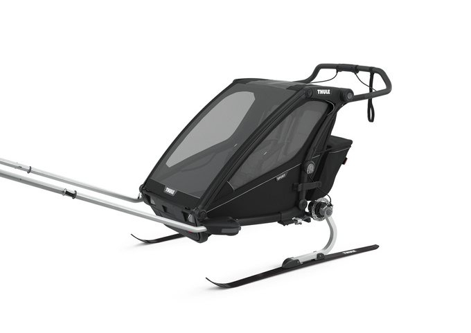 Remorca de biciclete Thule Chariot Sport 2-seat Multisport Bike Trailer Midnight Black - 2024