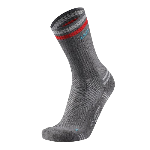 Șosete de exterior UYN Unisex All Round Socks Grey/Red