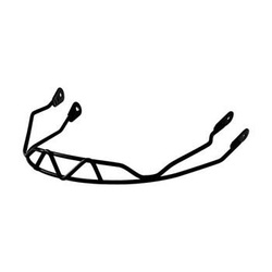 Garda Shred Hard-Ear Chin Guard Black - 2025/26