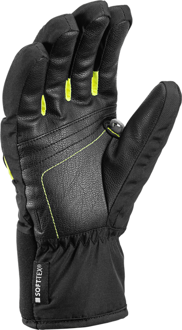 Mănuși LEKI Griffin 3D Junior Black/Neon - 2023/24