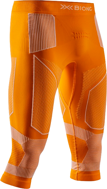 Pantaloni termoactivi X-Bionic Energy Accumulator Light Pants 3/4 Men Blazing Orange/Arctic White - 2024/25