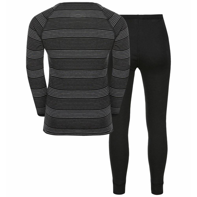 Lenjerie de corp termică Odlo Active Warm Set Long Junior Black - 2025/26