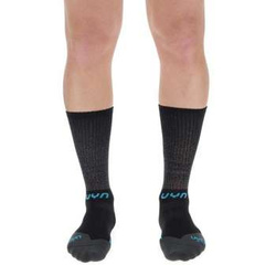 Sosete de Ciclism UYN Man Biking Aero Black/Turquoise- 2023