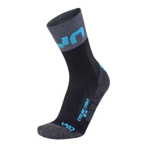 Sosete de Ciclism UYN Man Cycling Light Socks Black/Grey/indigo Bunting