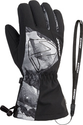 Mănuși Ziener Laval-z As® Aw Glove Junior Unisex Black Grey Mountain Print - 2025/26