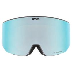 Uvex lace ATTRACT FM Black Matt/Mirror Ice Blue + spare lens - 2025/26