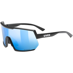 Ochelari de soare Uvex Sportstyle 235 P - Black Mat/Mirror Blue - 2023