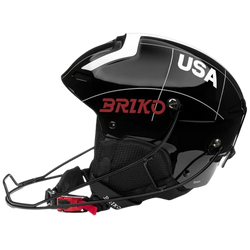 Cască Briko Slalom 2.0 USA Shiny Black/White - 2025/26