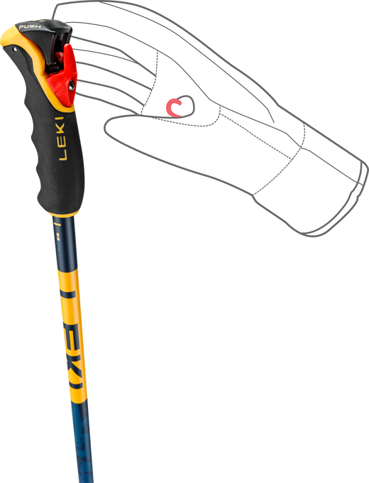 Stâlpi LEKI Spitfire 3D Orange - 2025/26