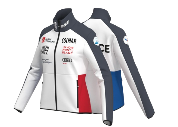 Softshell pentru femei Colmar Replica Softshell Jacket White/Black/Blue/Red - 2024/25