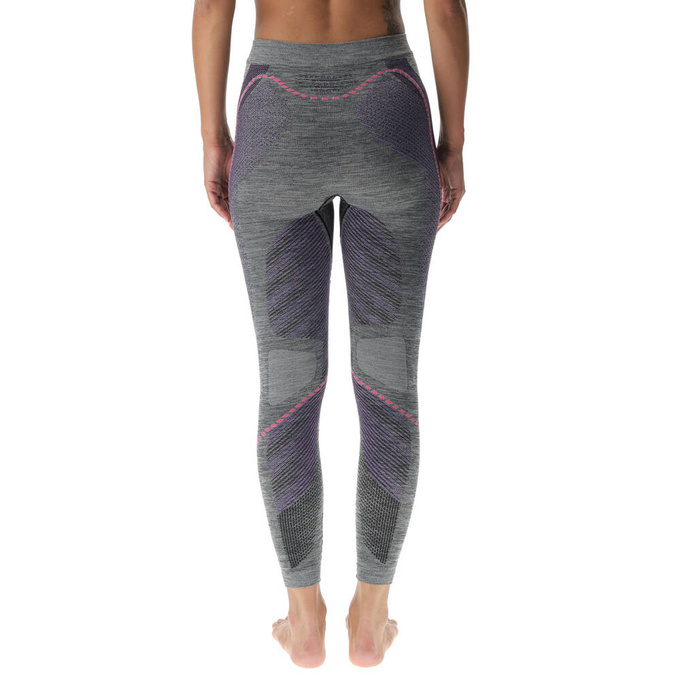 Pantaloni UYN Woman Ambityon UW Pant Long Melange Black Melange/Purple/Raspberry - 2024/25