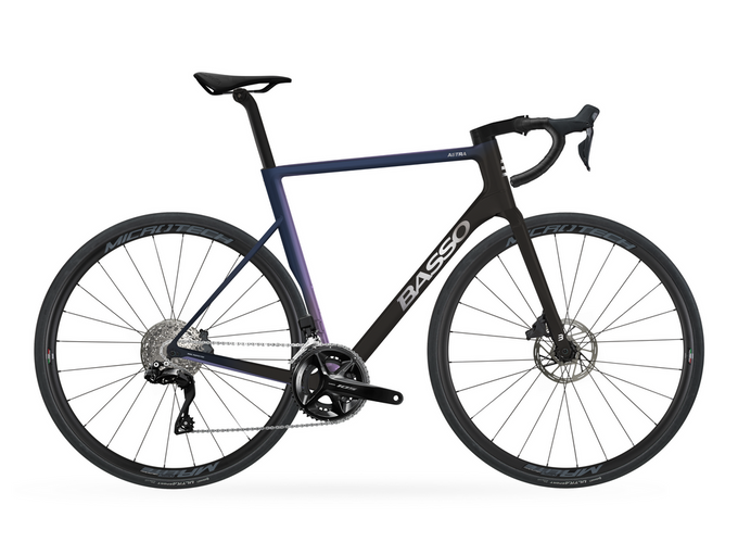 Bicicleta de drum BASSO Astra 105 Di2 Camaleont/Microtech Mr Lite - 2023