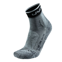 Șosete de exterior UYN Man Trekking One Low Cut Socks Grey/Black