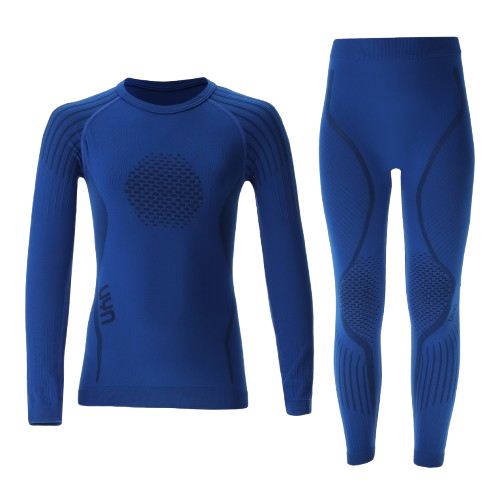 Îmbrăcăminte termoactivă UYN Junior Visyon 2.0 Uw Set (Shirt Lg. sl./pants Long) Royal Blue - 2025/26
