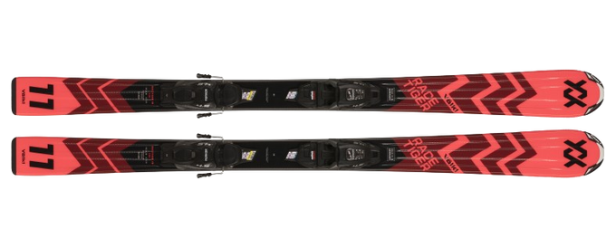 Schiuri Volkl Racetiger Junior Red (100 - 120) + 7.0 vMotion JR Black - Anthracite - 2024/25