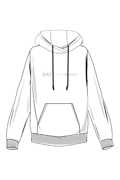 Hanorac Emporio Armani Woman Jersey White