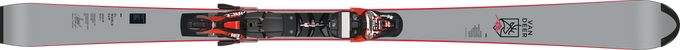 Schiuri Schiuri Van Deer SL FIS WC + Marker Xcomp 18 Black Flo Red - 2025/26