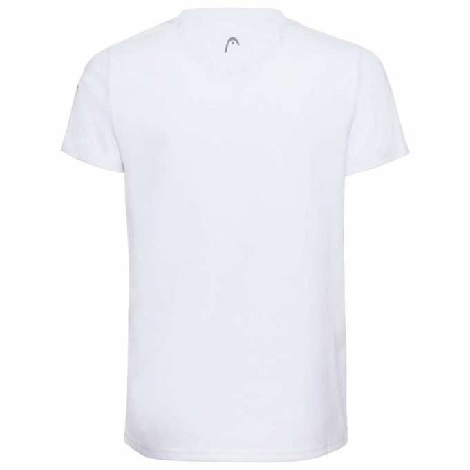 Tricou HEAD Race Junior Alb - 2020/21