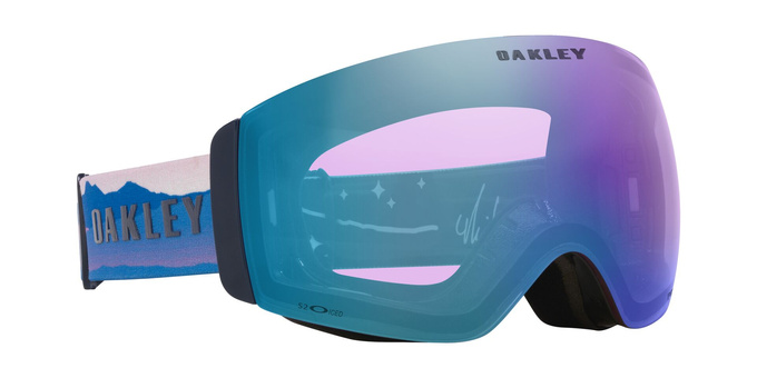 Ochelari de schi Oakley Flight Deck Pro M Mikaela Shiffrin Sig/Prizm Snow Iced Iridium + Additional lens Prizm Snow Sapphire Iridium - 2025/26
