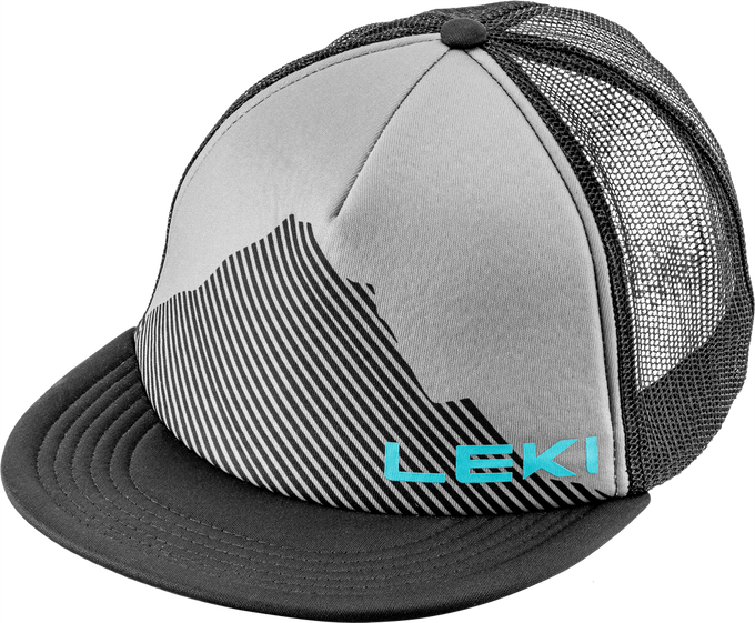 Șapcă LEKI Logo negru Sharkskin/Peacock Blue - 2023